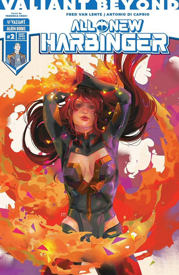 Valiant Beyond All New Harbinger #2 variant cover by Federicia Croci