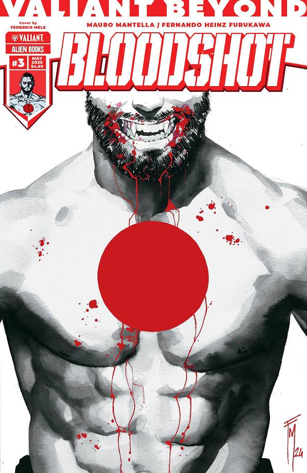 Valiant Beyond Bloodshot #3 variant cover by Federico Mele