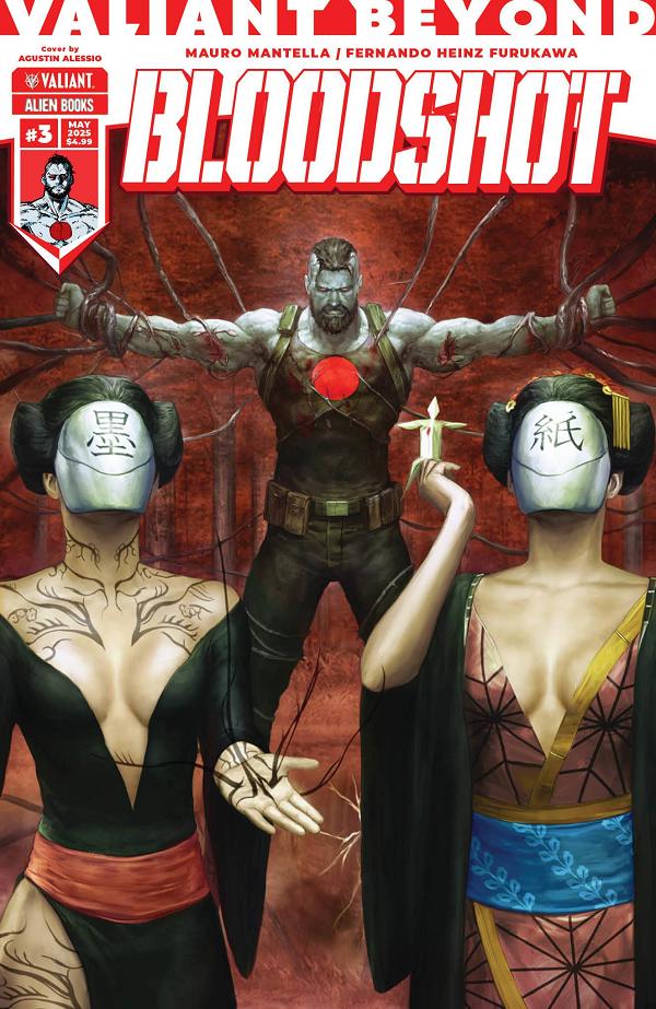 Valiant Beyond Bloodshot #3 variant cover by Agustin Alessio
