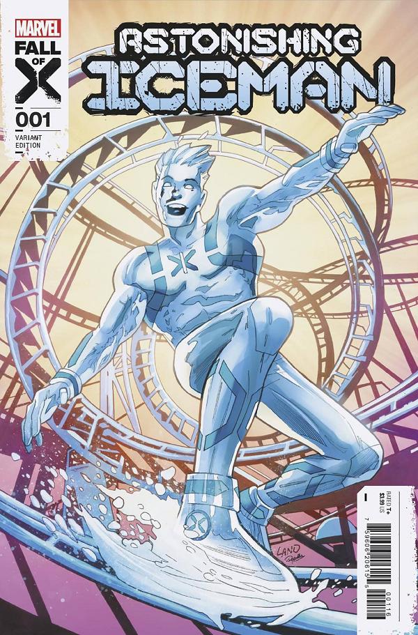 Astonishing Iceman #1 25 COPY INCV GREG LAND cover