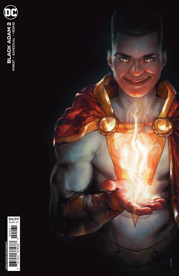 Black Adam #2 CVR E CVR E BOLT COSTUME CARD STOCK cover