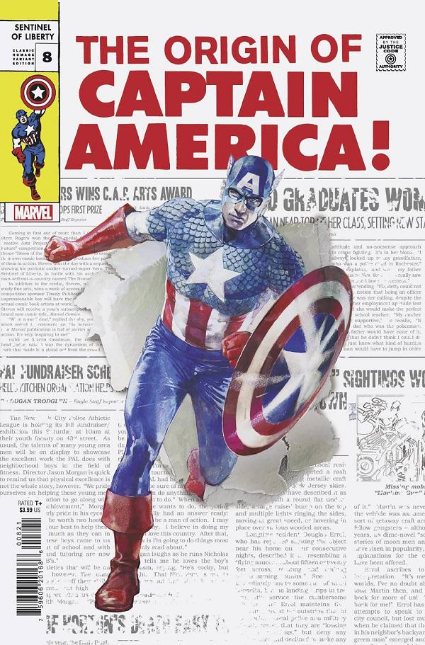 Captain America Sentinel Of Liberty #8 CLASSIC HOMAGE cover
