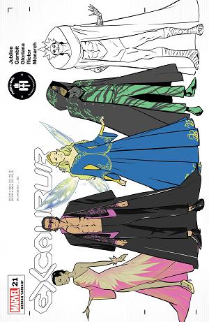 Excalibur #21 TO CHARACTER DESIGN cover