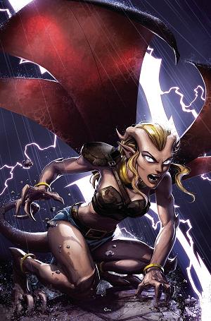 Gargoyles Dark Ages #3 CVR R CRAIN PREMIUM METAL cover