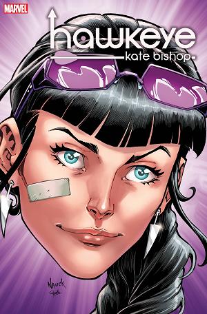 Hawkeye Kate Bishop #1 (OF 5) NAUCK HEADSHOT cover