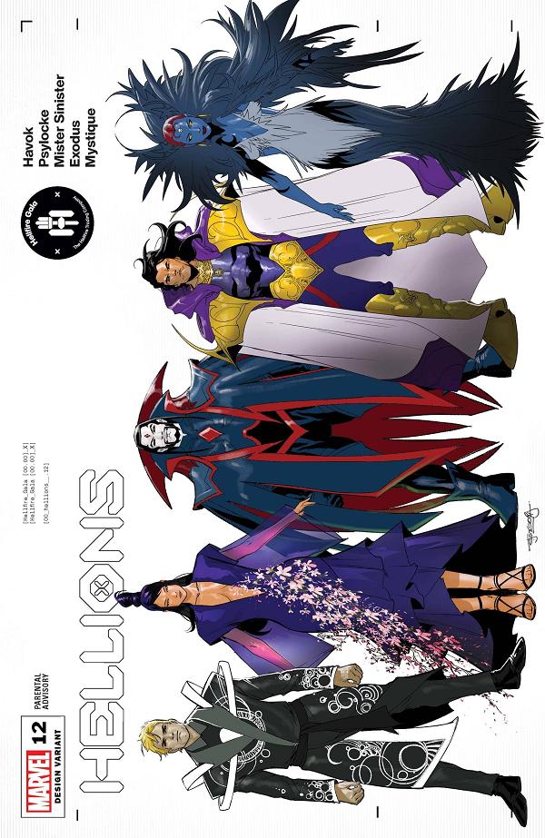 Hellions #12 SEGOVIA CHARACTER DESIGN cover