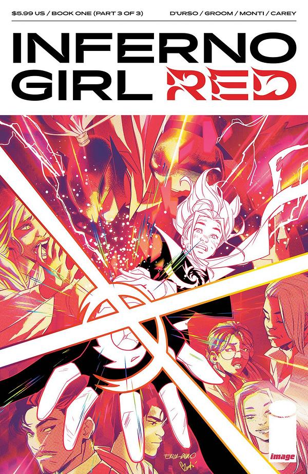 Inferno Girl Red Book One #3 CVR A DURSO & MONTI MV cover