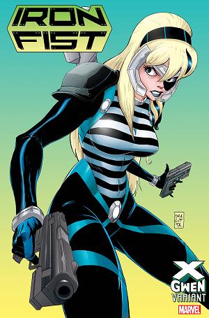 Iron Fist #1 DRAGOTTA X-GWEN cover