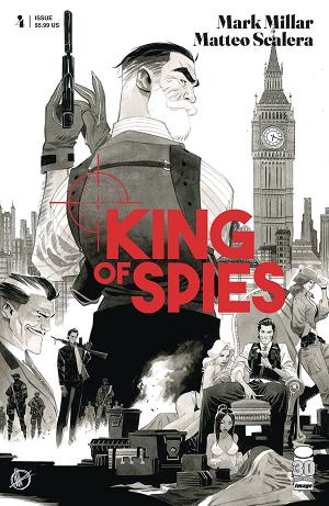 King Of Spies #4 CVR B SCALERA B&W cover
