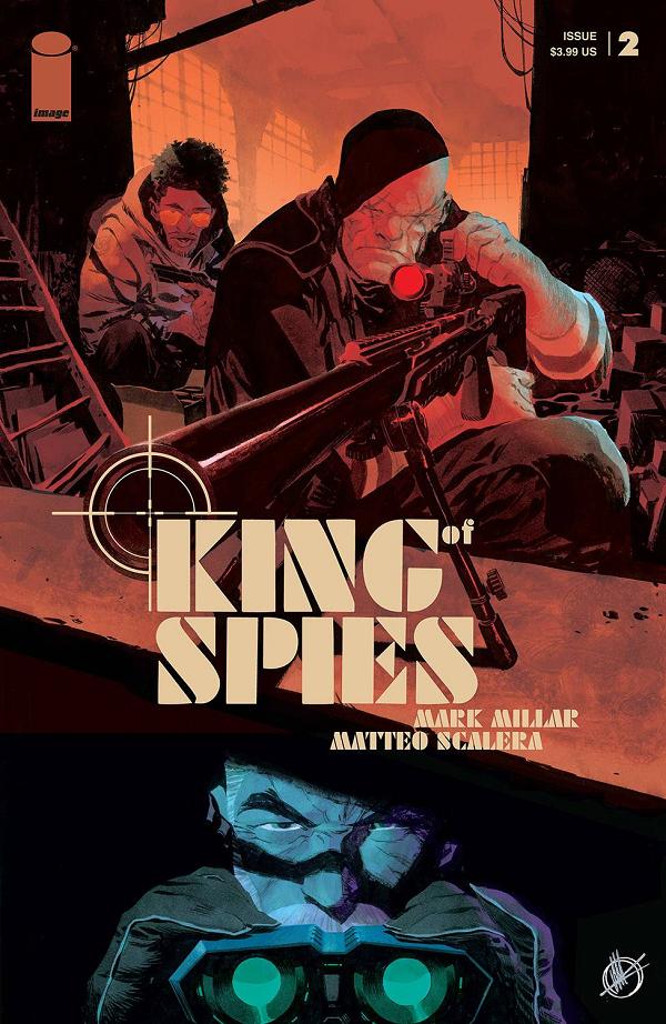King Of Spies #2 cover by Matteo Scalera