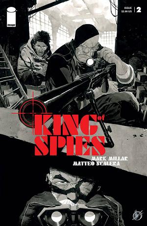 King Of Spies #2 CVR B SCALERA B&W (MR) cover