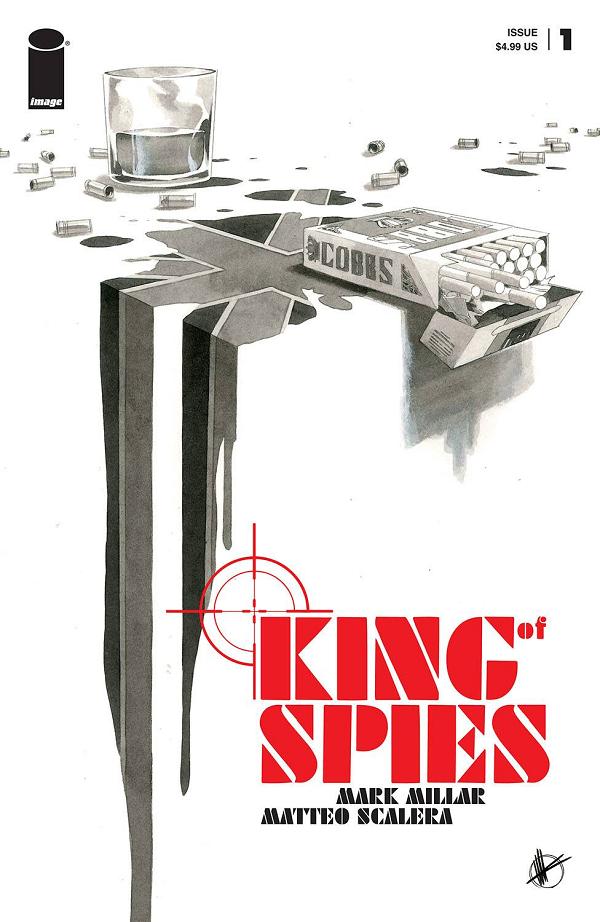 King Of Spies #1 CVR B SCALERA B&W (MR) cover