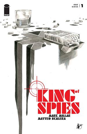 King Of Spies #1 CVR B SCALERA B&W (MR) cover