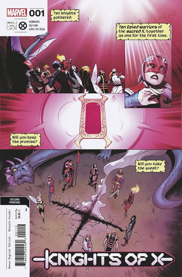 Knights Of X #1 variant cover by Bob Quinn