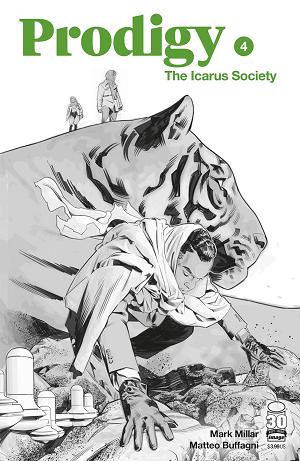 Prodigy Icarus Society #4 CVR B BUFFAGNI B&W (MR) cover