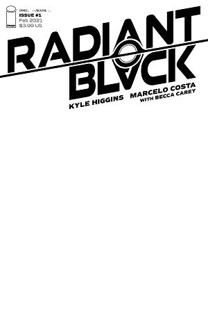 Radiant Black #1 CVR C BLANK CVR MV cover