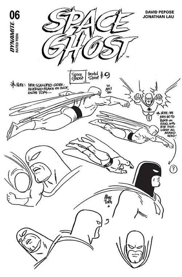 Space Ghost #6 variant cover by Alex Toth