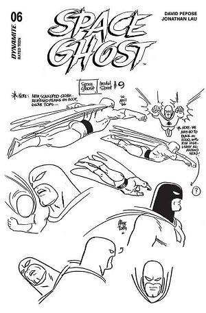 Space Ghost #6 CVR N FOC TOTH MODEL SHEET cover