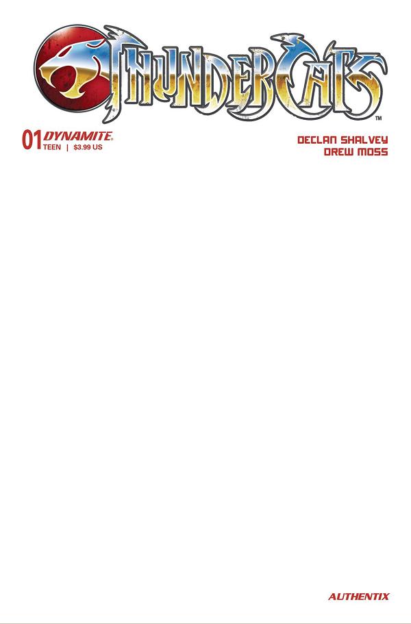 Thundercats #1 variant cover by Blank Cover