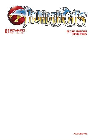 Thundercats #1 CVR J BLANK AUTHENTIX cover