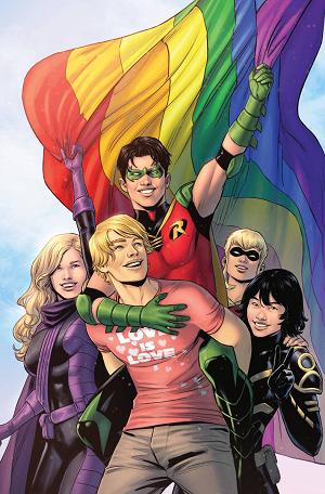 Tim Drake Robin #10 CVR C CVR C MOORE DC PRIDE CARD STOCK cover