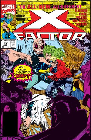 X-Factor #72 cover