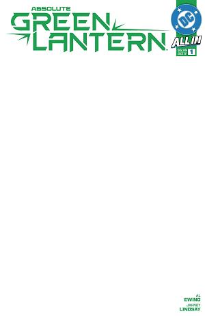Absolute Green Lantern #1 CVR H BLANK CSV cover