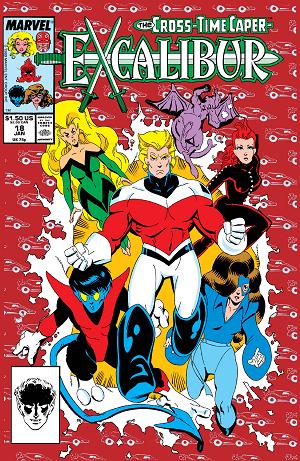 Excalibur (1988) #18  cover