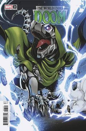 One World Under Doom #3 (OF 9) GODTAIL DOOMASAUR cover