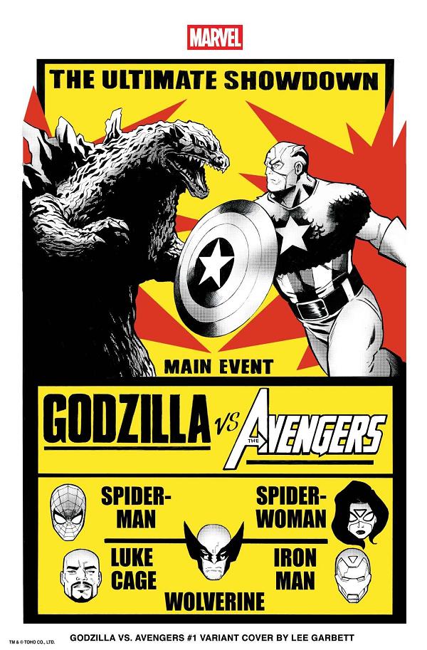Godzilla Vs Avengers #1 LEE GARBETT VERSUS cover
