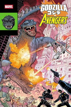 Godzilla Vs Avengers #1 NICK BRADSHAW MONSTER HOMAGE cover
