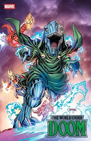 One World Under Doom #5 (OF 9) KEN LASHLEY DOOMASAUR cover