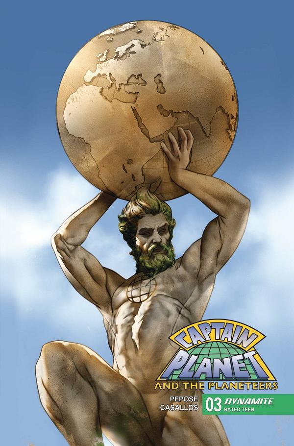 Captain Planet #3 variant cover by Ben Oliver