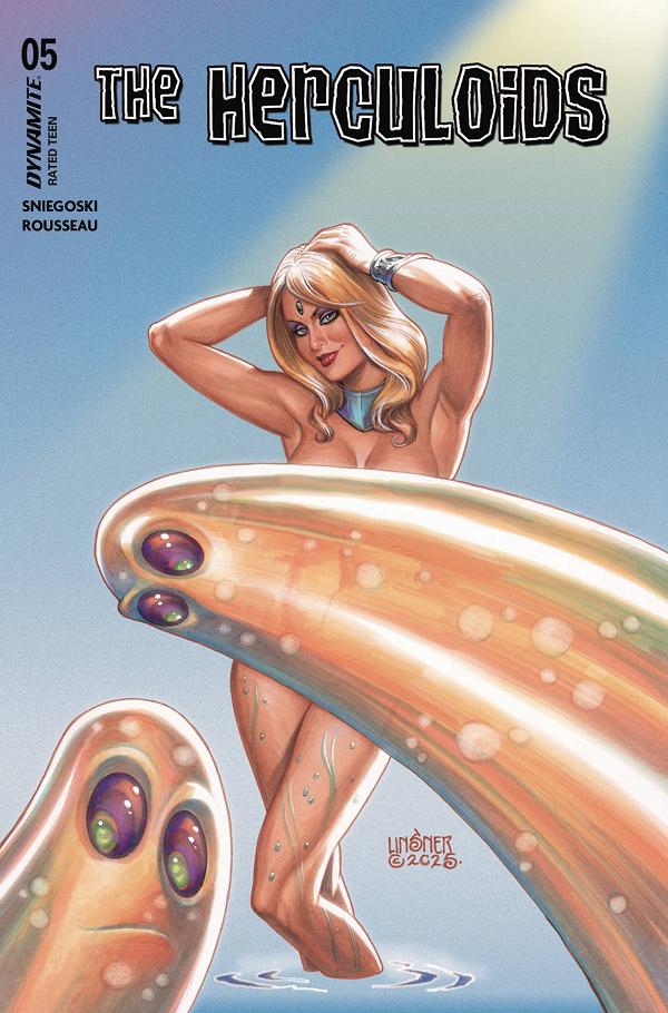Herculoids #5 variant cover by Joseph Michael Linsner