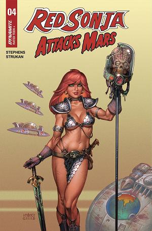 Red Sonja Attacks Mars #4 CVR A LINSNER cover