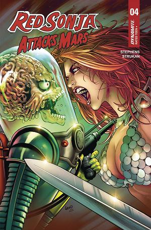 Red Sonja Attacks Mars #4 CVR C LAND cover