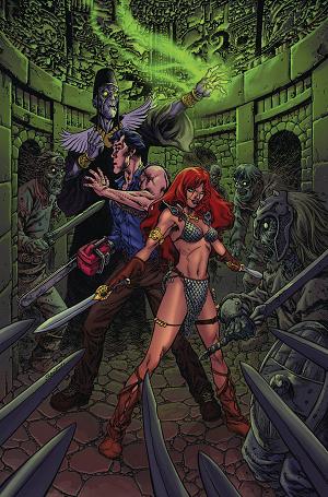 Red Sonja Vs Aod #3 CVR E RANEY METAL PREMIUM cover
