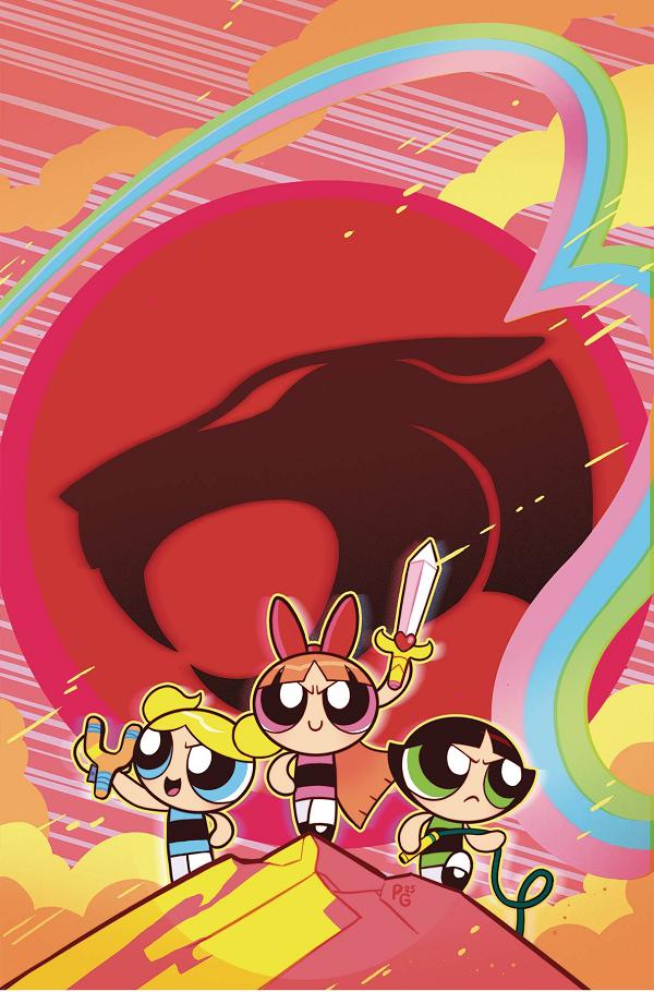 Thundercats Powerpuff Girls #1 CVR G GANUCHEAU METAL PREMIUM cover