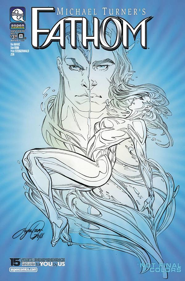 Fathom Vol 7 #8 cover by Siya Oum