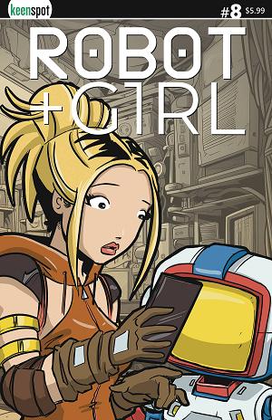 Robot + Girl #8 CVR B NOTIFICATION HOLOFOIL cover