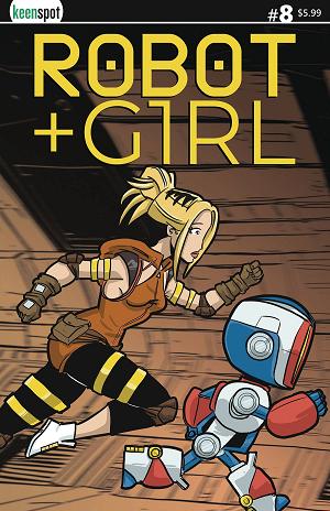 Robot + Girl #8 CVR A RUN FOR THEIR LIVES cover