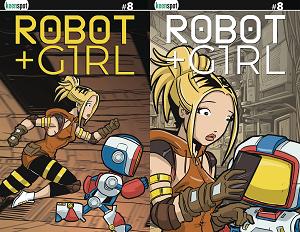 Robot + Girl #8 CVR C HOLOFOIL FLIPBOOK cover