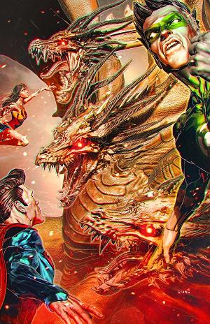 Justice League Vs Godzilla Vs Kong 2 #1 CVR E (OF 7) CVR E JOHN GIANG FOIL cover