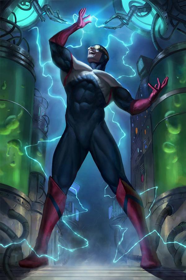 Justice League The Atom Project #6 CVR B (OF 6) CVR B AARON BARTLING CARD STOCK cover