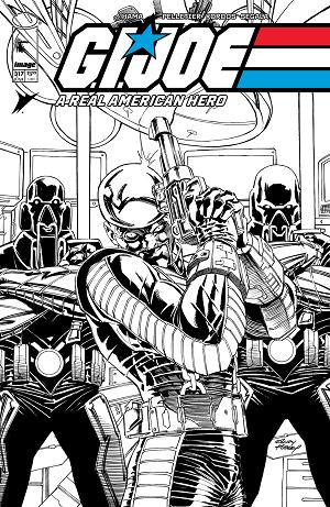 G.I. Joe: A Real American Hero #317 CVR B CVR B ANDY KUBERT B&W cover