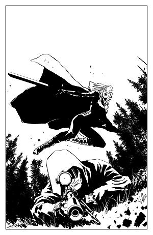 Lost Fantasy #2 CVR C CVR C INC 1:15 LUCA CASALANGUIDA B&W cover