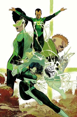 Green Lantern Corps #5 CVR D CVR D INC 1:25 MONTOS CARD STOCK cover
