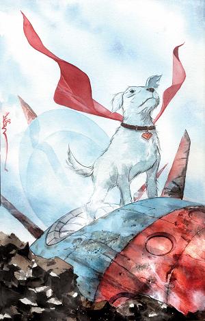 Krypto The Last Dog Of Krypton #1 CVR B (OF 5) CVR B DUSTIN NGUYEN CARD STOCK cover