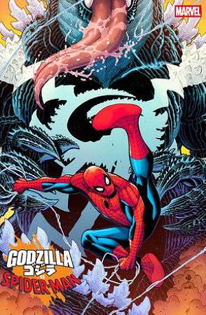 Godzilla Vs Spider-Man #1 BRADSHAW VENOMIZED GODZILLA cover