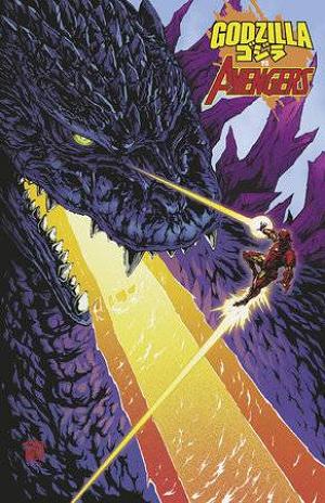 Godzilla Vs Avengers #1 TAKESHI OKAZAKI FOIL cover